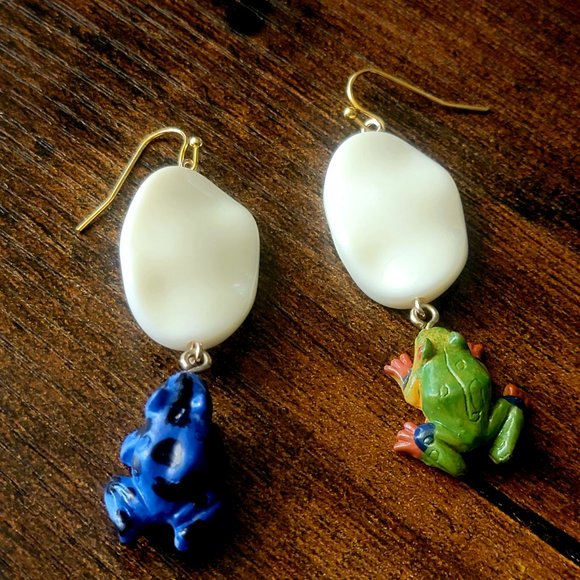 Handmade Re-Fashioned Earrings - Picture 3 of 12